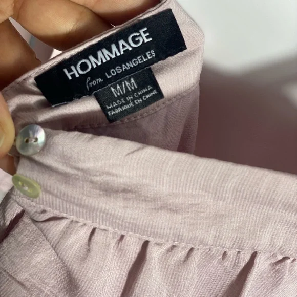 Hommage Pale Lavender Flowy Tank Top Crop - Picture 8 of 8